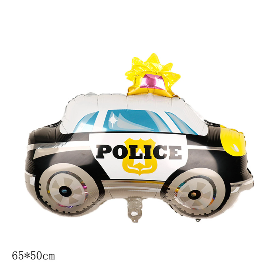 5pcs Jumbo Police Car Balloon set, Birthday Balloons - Partyshakes balloons