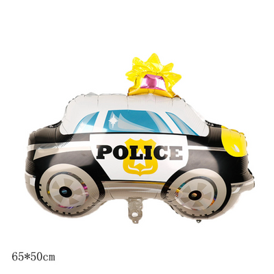 5pcs Jumbo Police Car Balloon set, Birthday Balloons