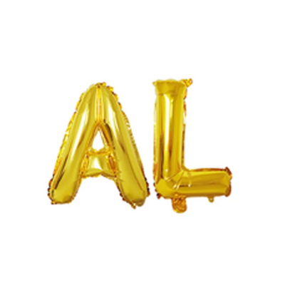 Giant Gold and Yellow Aloha Foil Balloon - Partyshakes Balloons
