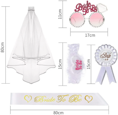 5pcs Hen Night Party Bridal Kit Accessories