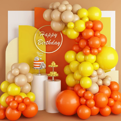 Yellow, Apricot and Orange Balloon Garland