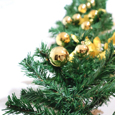 9FT Christmas Garland Decoration - Partyshakes Wreaths & Garlands