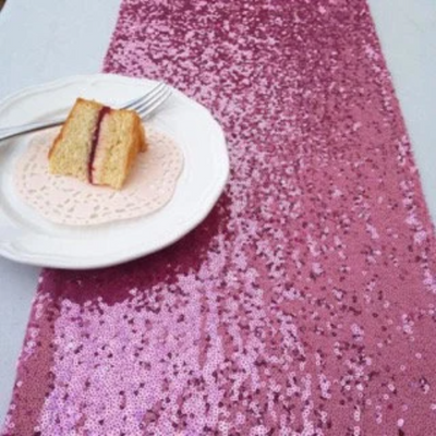 Pink Sequin Table Runner for Parties - Partyshakes Placemats