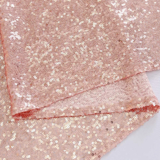 Rose Gold Sequin Table Runner for Parties - Partyshakes Placemats