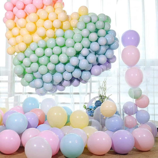 20pcs 12" Pastel Colours Latex Balloons 