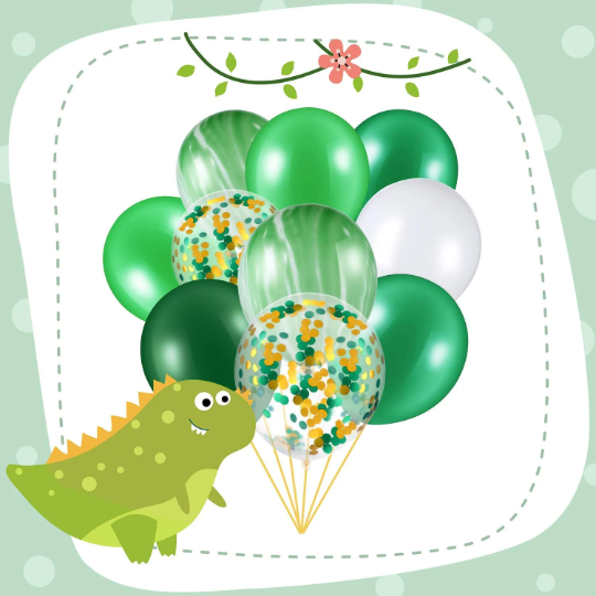 20pcs Green and White Balloons for St Patrick's days