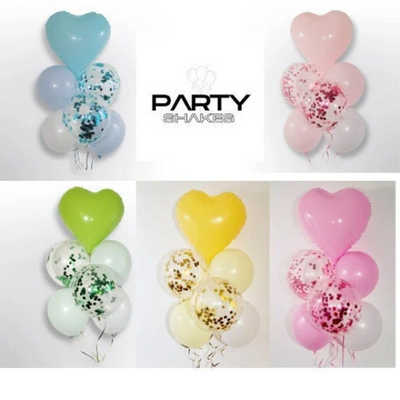 Pastel Heart Balloon Bouquet