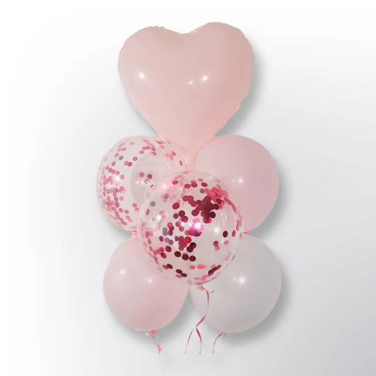 Pastel Heart Balloon Bouquet