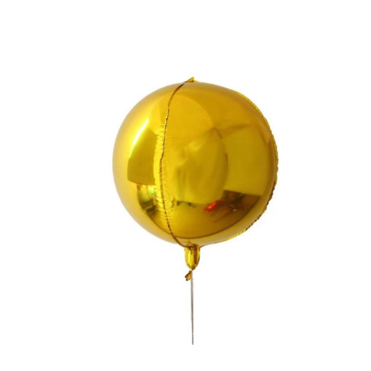 Giant 22" Silver, Gold or Rose Gold Orb Foil Balloon - Partyshakes Gold Balloons