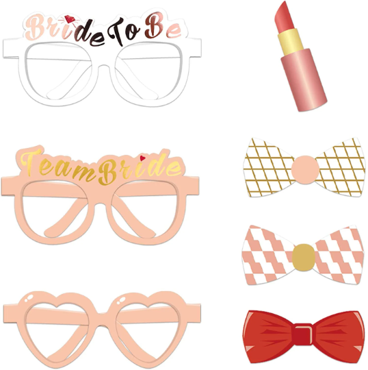 23Pcs Hen Do Party Photo Booth Props - Partyshakes Photo Props