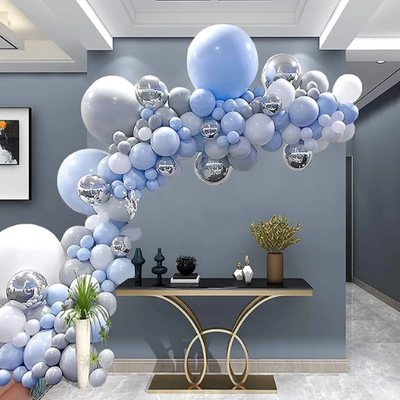 Macaron Blue and Grey Balloon Garland