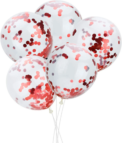 13pcs Red and white Balloon Bouquet